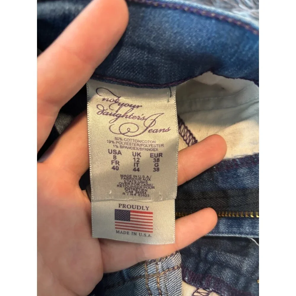 NYDJ Lift Tuck Technology Womens Straight Leg Denim Jeans Size 14